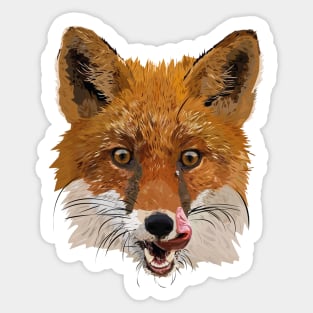 Red fox Sticker